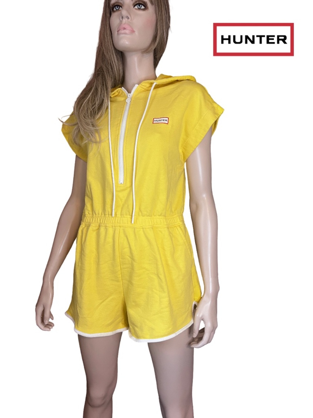 Hunter for Target Cotton Blend Terrycloth Jumpsuit Playsuit with Shorts and Hood